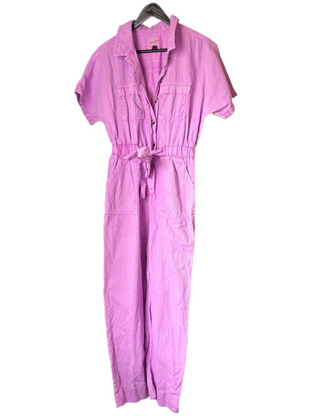 Universal Thread Pink Short Sleeve Utility Jumpsuit